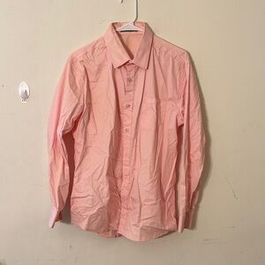 Casual Pink Button Down Shirt for Men